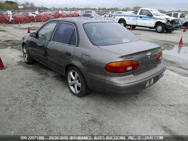 1Y1SK5281XZ425540 - 1999 CHEVROLET GEO PRIZM LSI BROWN photo 3