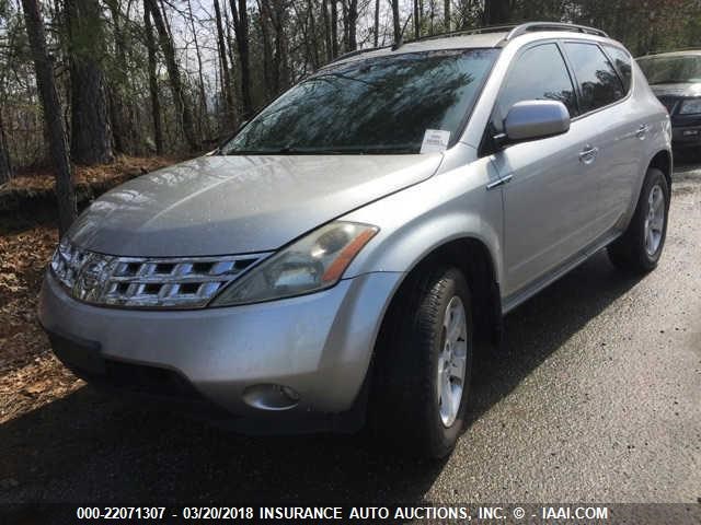 JN8AZ08TX5W325207 - 2005 NISSAN MURANO SL/SE/S SILVER photo 1