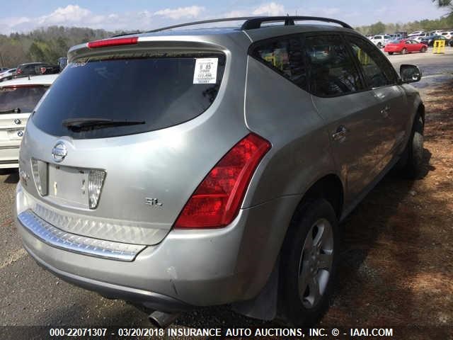 JN8AZ08TX5W325207 - 2005 NISSAN MURANO SL/SE/S SILVER photo 3