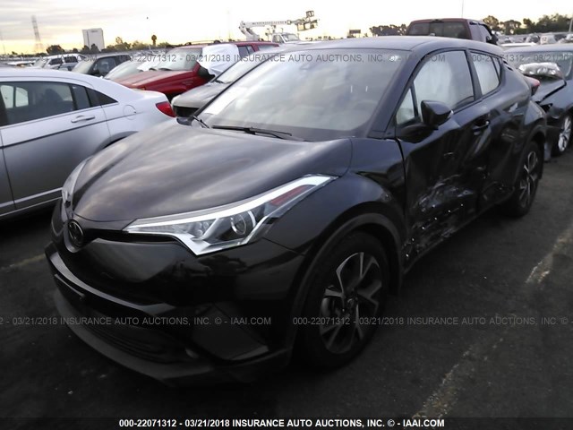 NMTKHMBX8JR012008 - 2018 TOYOTA C-HR XLE/XLE PREMIUM BLACK photo 2