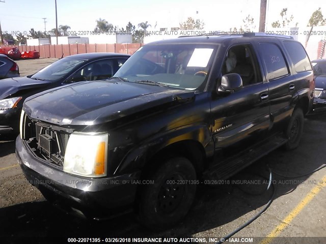 1GYEK63N42R180327 - 2002 CADILLAC ESCALADE LUXURY BLACK photo 2