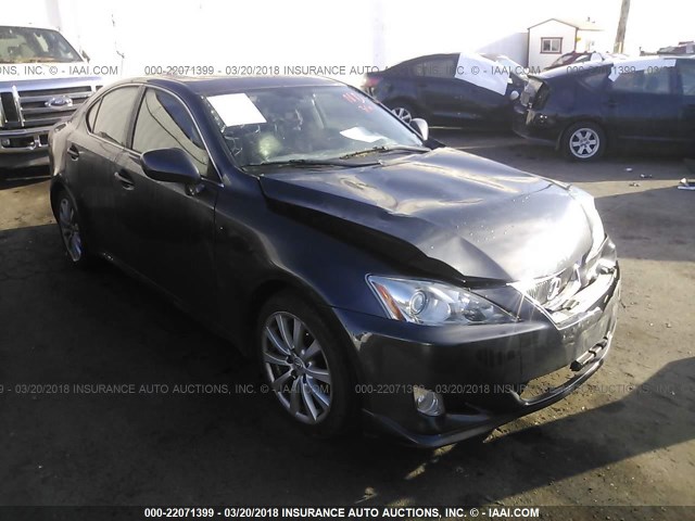 JTHBE262672009345 - 2007 LEXUS IS 350 GRAY photo 1