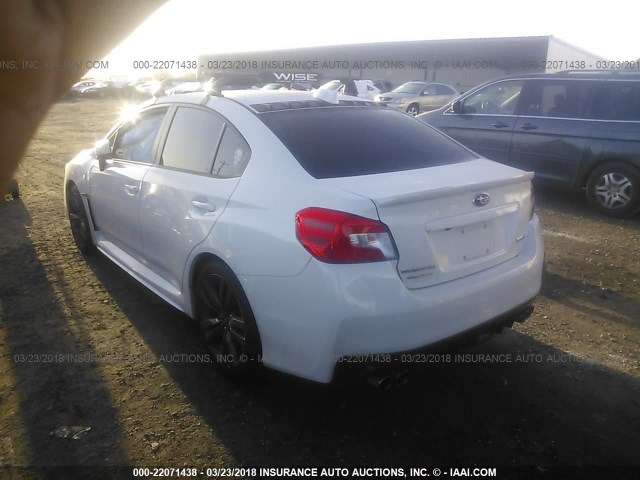 JF1VA1E60H9807444 - 2017 SUBARU WRX PREMIUM WHITE photo 3