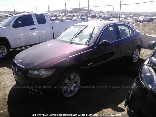 WBAVD53578A284163 - 2008 BMW 335 XI MAROON photo 2