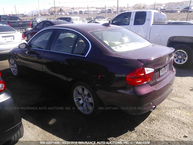 WBAVD53578A284163 - 2008 BMW 335 XI MAROON photo 3