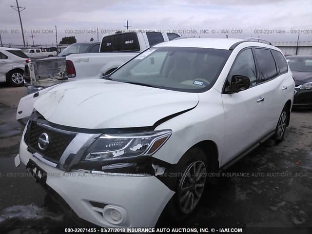 5N1AR2MN4FC708878 - 2015 NISSAN PATHFINDER S/SV/SL/PLATINUM 白色 照片 2