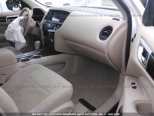 5N1AR2MN4FC708878 - 2015 NISSAN PATHFINDER S/SV/SL/PLATINUM 白色 照片 5