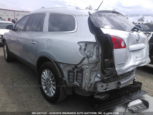 5GAKRCED6CJ274685 - 2012 BUICK ENCLAVE SILVER photo 3