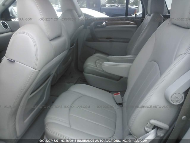 5GAKRCED6CJ274685 - 2012 BUICK ENCLAVE SILVER photo 8