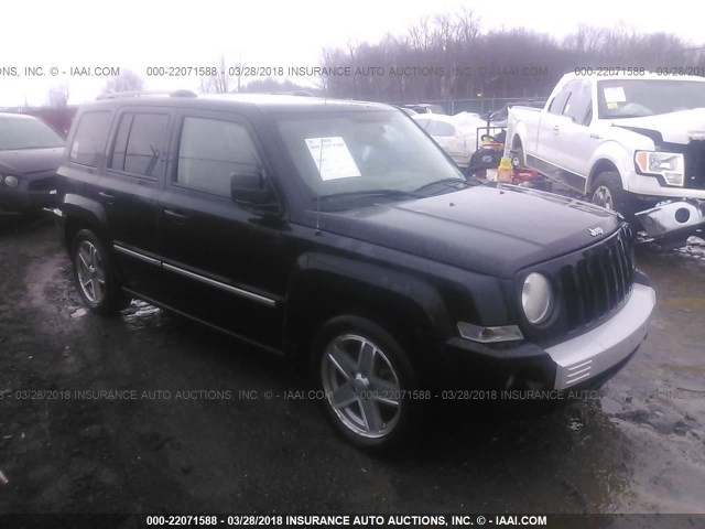 1J8FF48W38D542392 - 2008 JEEP PATRIOT LIMITED BLACK photo 1