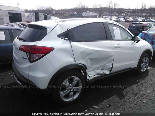 3CZRU6H77GM731445 - 2016 HONDA HR-V EXL WHITE photo 4