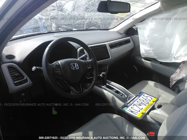 3CZRU6H77GM731445 - 2016 HONDA HR-V EXL WHITE photo 5