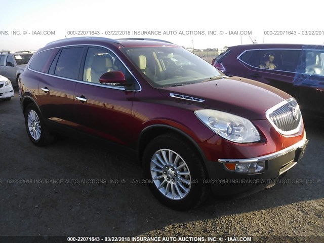 5GAKRCED0CJ402242 - 2012 BUICK ENCLAVE RED photo 1
