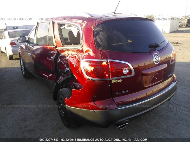 5GAKRCED0CJ402242 - 2012 BUICK ENCLAVE RED photo 3