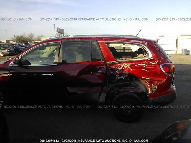 5GAKRCED0CJ402242 - 2012 BUICK ENCLAVE RED photo 6