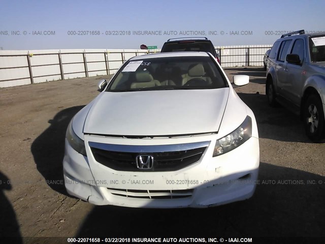 1HGCS1B85BA009503 - 2011 HONDA ACCORD EXL WHITE photo 6