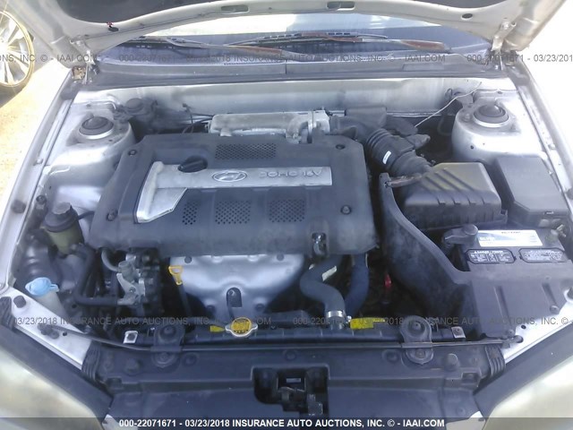 KMHDN46D35U984938 - 2005 HYUNDAI ELANTRA GLS/GT SILVER photo 10