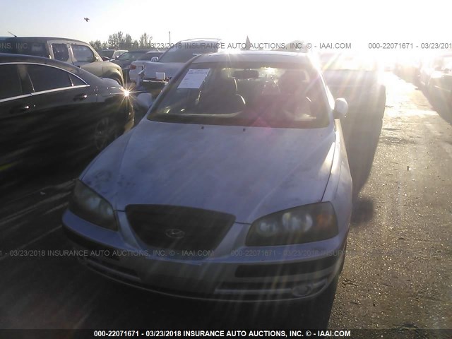 KMHDN46D35U984938 - 2005 HYUNDAI ELANTRA GLS/GT SILVER photo 6