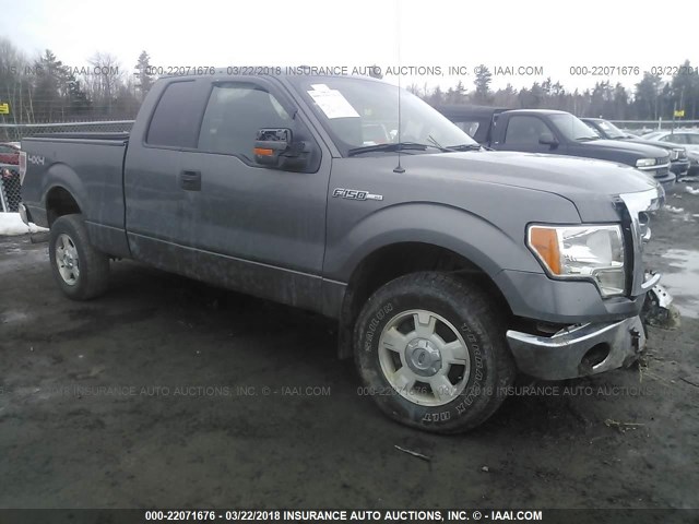 1FTFX1EF1DKF29167 - 2013 FORD F150 SUPER CAB GRAY photo 1