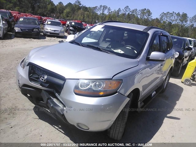 5NMSG13D88H174368 - 2008 HYUNDAI SANTA FE GLS SILVER photo 2