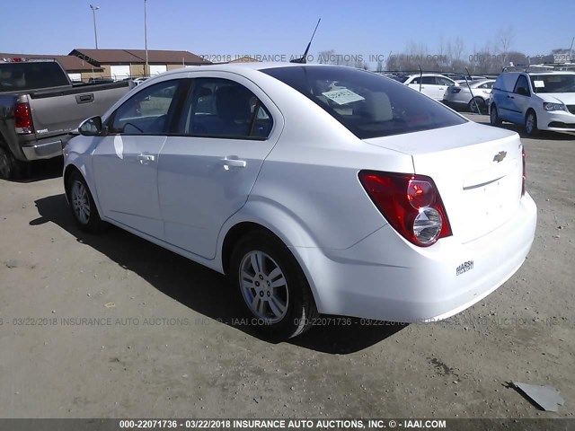 1G1JB5SH7C4151762 - 2012 CHEVROLET SONIC LS 白色 照片 3