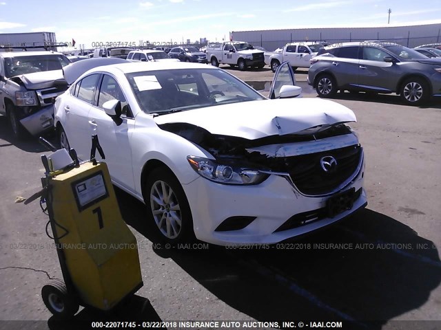 JM1GJ1U52G1430141 - 2016 MAZDA 6 SPORT WHITE photo 1