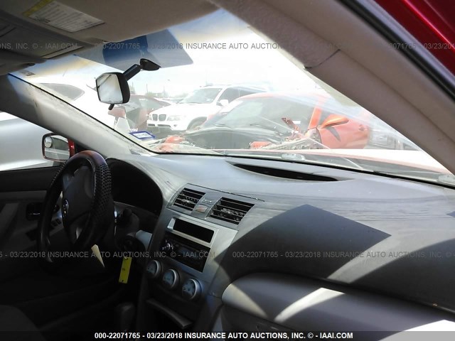 4T1BE46K18U253130 - 2008 TOYOTA CAMRY CE/LE/XLE/SE RED photo 5