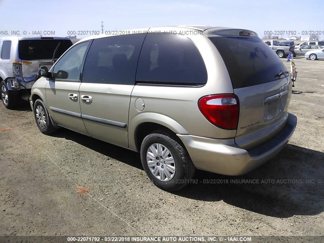 1A4GJ45R97B105347 - 2007 CHRYSLER TOWN & COUNTRY LX GOLD photo 3