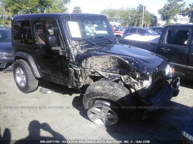 1J4FA49S96P766421 - 2006 JEEP WRANGLER / TJ SPORT BLACK photo 1