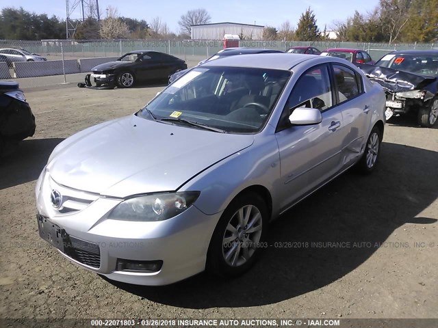 JM1BK323081811380 - 2008 MAZDA 3 S SILVER photo 2