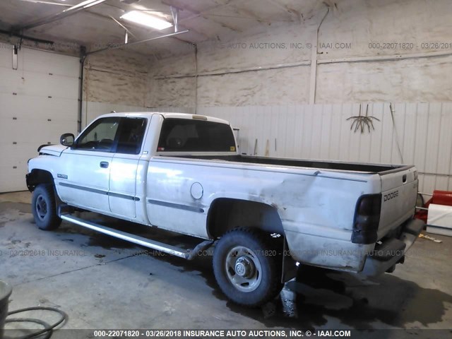 1B7KF2361WJ148793 - 1998 DODGE RAM 2500 WHITE photo 3