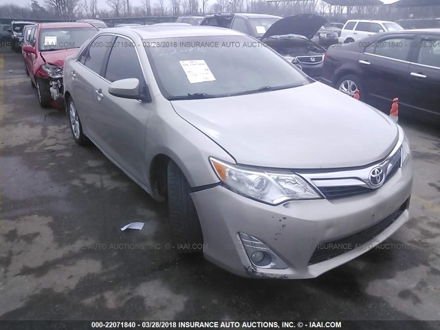 4T4BF1FK6DR306593 - 2013 TOYOTA CAMRY L/SE/LE/XLE GOLD photo 1