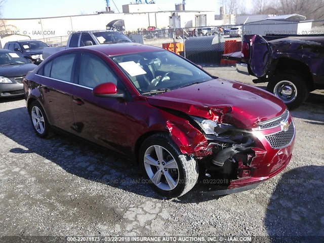 1G1PE5SB6E7340403 - 2014 CHEVROLET CRUZE LT RED photo 1