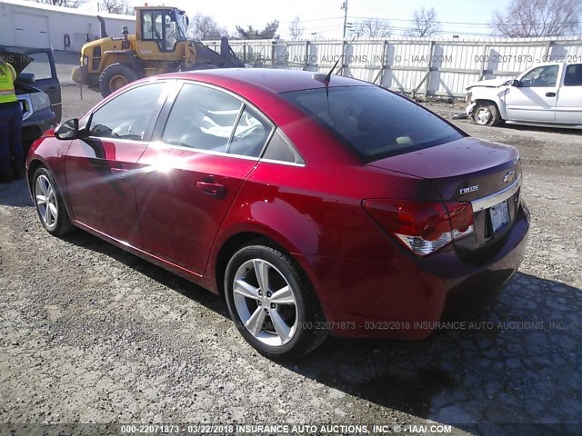 1G1PE5SB6E7340403 - 2014 CHEVROLET CRUZE LT RED photo 3