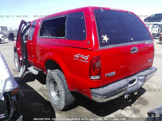 1FTNX21S31EA38288 - 2001 FORD F250 SUPER DUTY RED photo 3