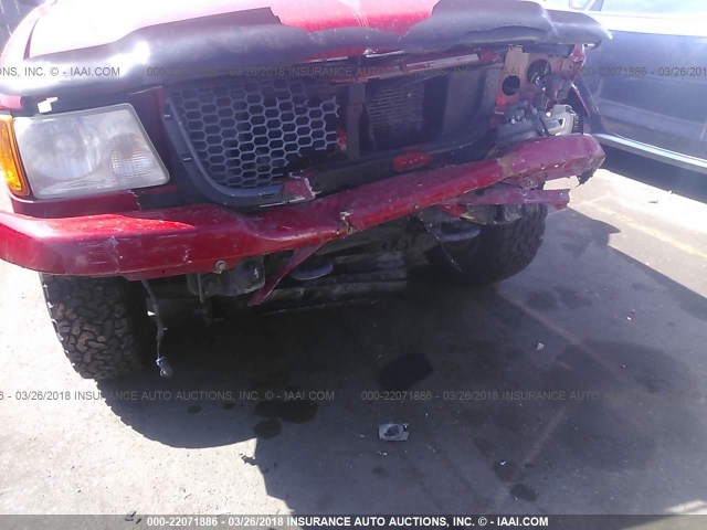 1FTZR45E23PA67266 - 2003 FORD RANGER SUPER CAB RED photo 6