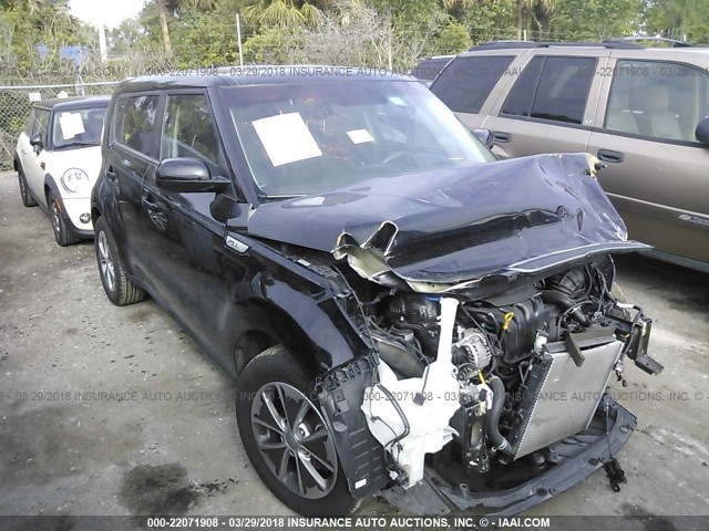 KNDJN2A22F7151195 - 2015 KIA SOUL BLACK photo 1