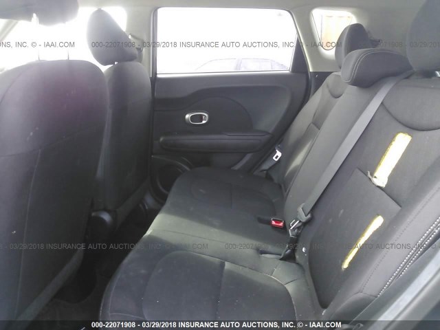 KNDJN2A22F7151195 - 2015 KIA SOUL BLACK photo 8