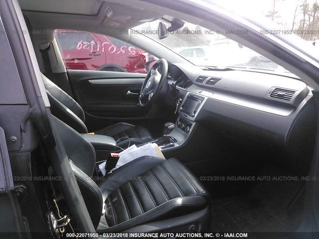 WVWHL7AN1AE514134 - 2010 VOLKSWAGEN CC LUXURY BLACK photo 5