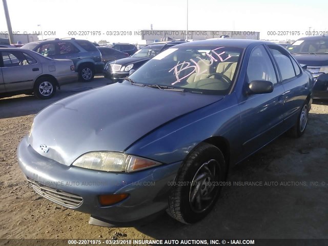 1G1JF5243W7162746 - 1998 CHEVROLET CAVALIER LS BLUE photo 2