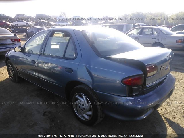 1G1JF5243W7162746 - 1998 CHEVROLET CAVALIER LS BLUE photo 3