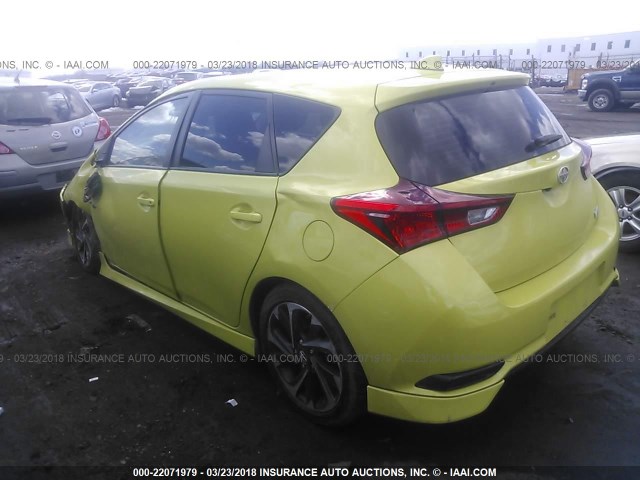 JTNKARJEXGJ508075 - 2016 TOYOTA SCION IM YELLOW photo 3