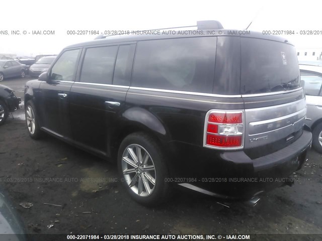 2FMHK6D82EBD41191 - 2014 FORD FLEX LIMITED BROWN photo 3