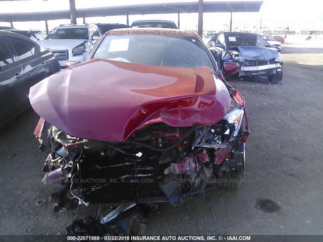 1HGCR2F53GA137070 - 2016 HONDA ACCORD SPORT RED photo 6