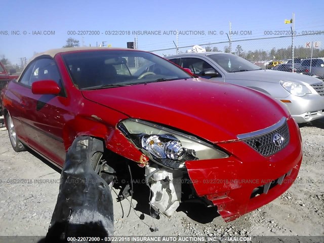 4T1FA38P77U124338 - 2007 TOYOTA CAMRY SOLARA SE/SLE წითელი ფოტო 1