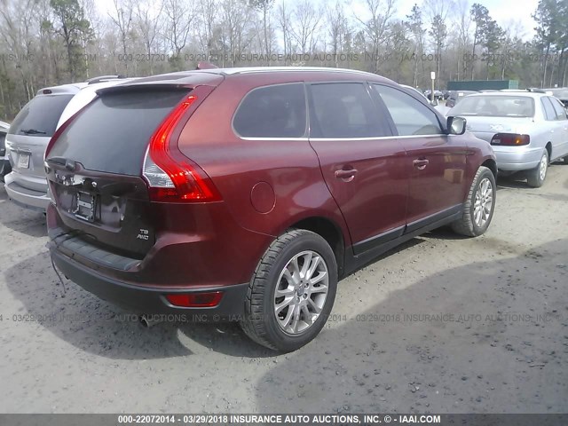 YV4992DZ5A2120543 - 2010 VOLVO XC60 T6 RED photo 4