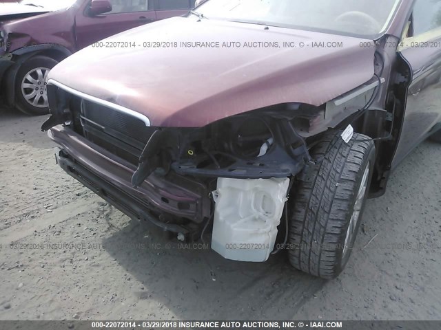 YV4992DZ5A2120543 - 2010 VOLVO XC60 T6 RED photo 6