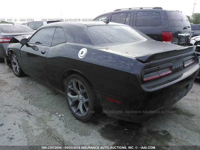 2C3CDZAG1GH178186 - 2016 DODGE CHALLENGER SXT BLACK photo 3