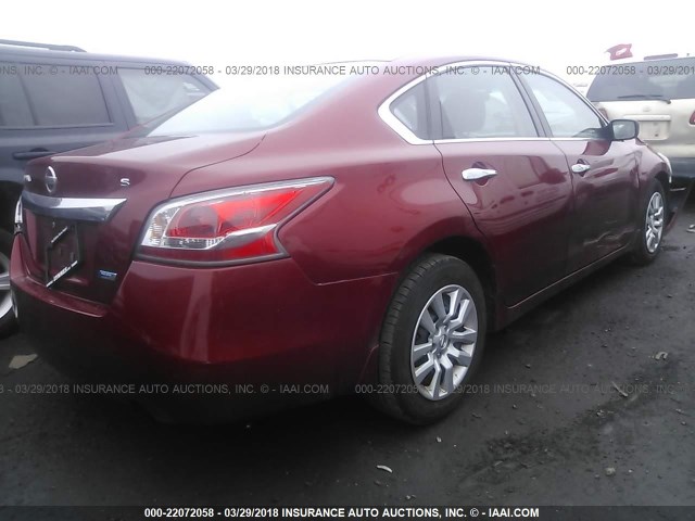 1N4AL3AP5EC193525 - 2014 NISSAN ALTIMA 2.5/S/SV/SL RED photo 4