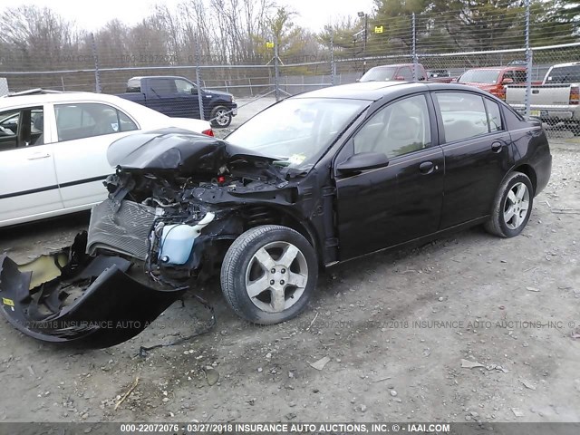 1G8AL55F56Z106092 - 2006 SATURN ION LEVEL 3 BLACK photo 2